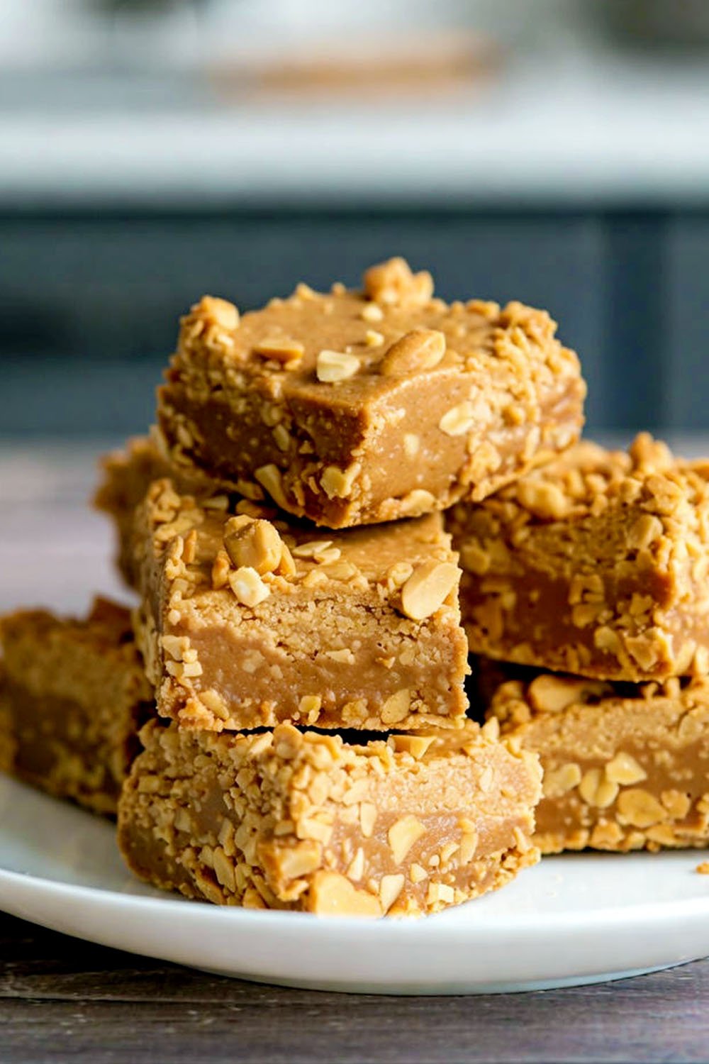 3 ingredient no bake peanut butter bars