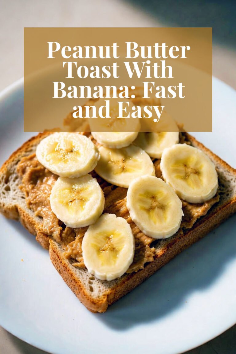 Peanut Butter Toast With Banana