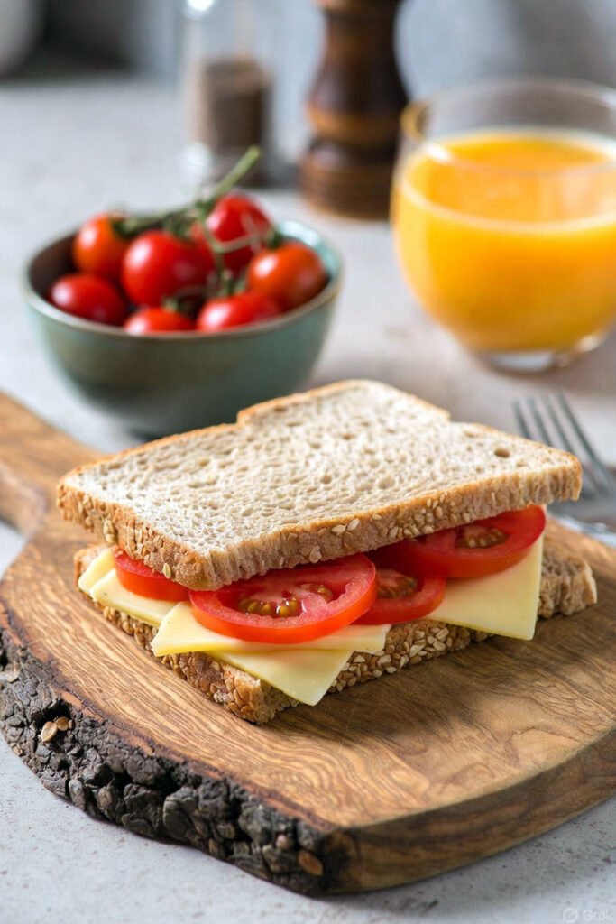 Tomato and Cheese Sandwich