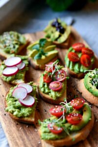 avocado toast bites
