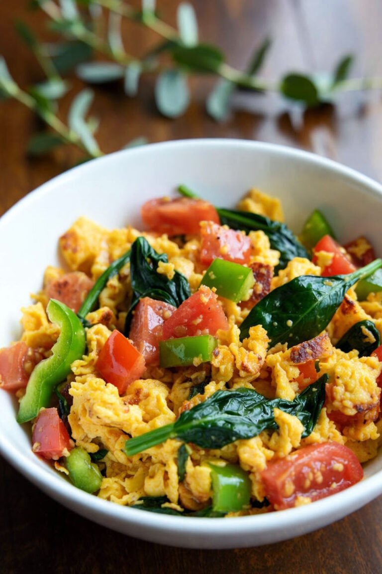 veggie egg scramble