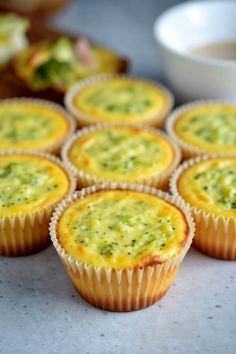 broccoli ham and cheese egg muffin cups