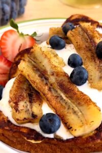 Caramelized banana french toast
