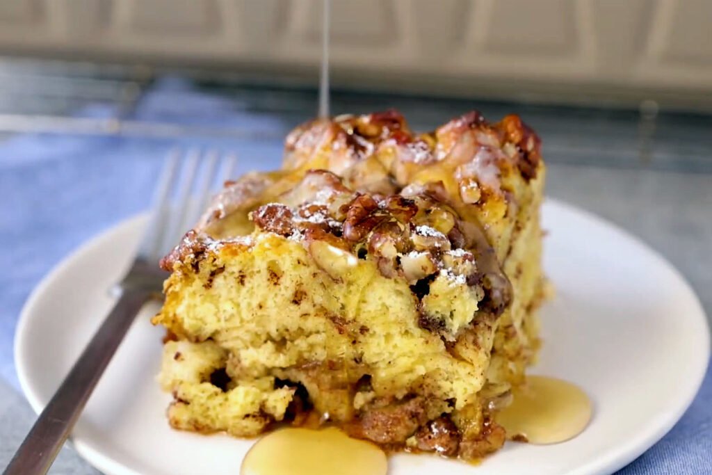 overnight french toast casserole with cinnamon swirl bread