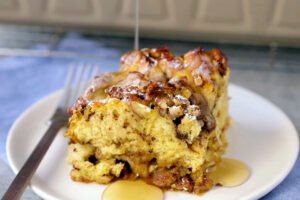 overnight french toast casserole with cinnamon swirl bread