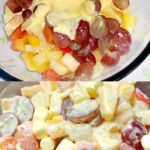 Fruit Salad with Vanilla Pudding and Marshmallows