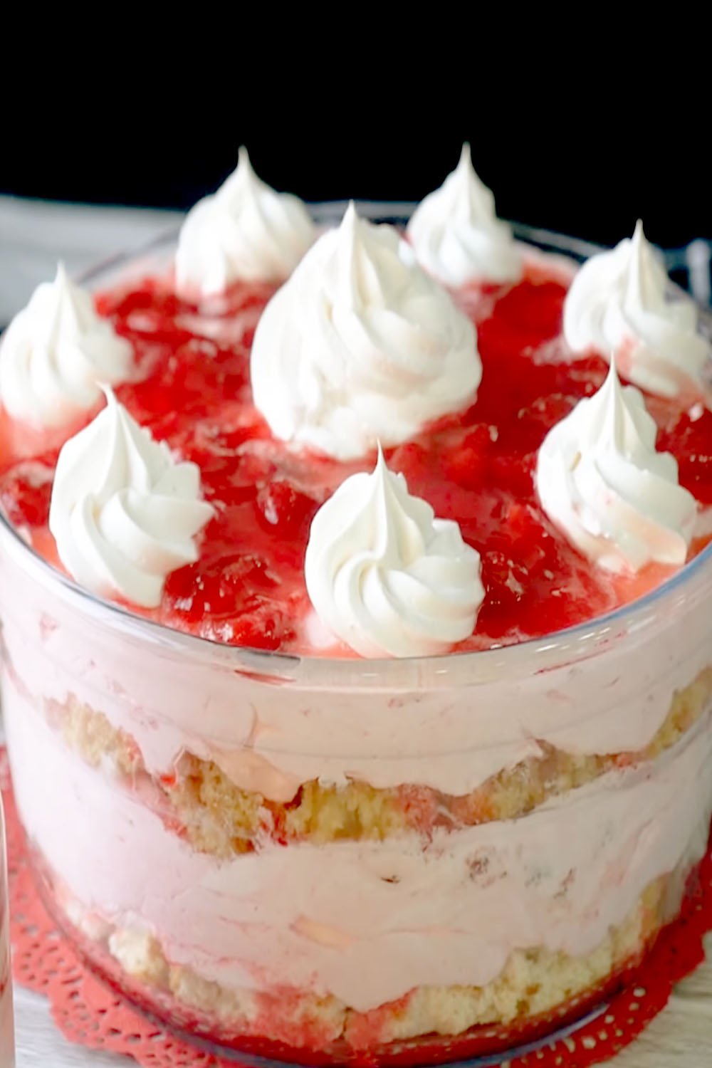 fruit salad with angel food cake