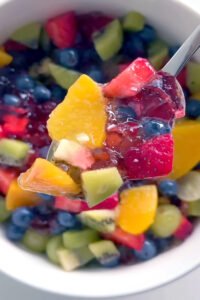 fruit salad with balsamic vinegar