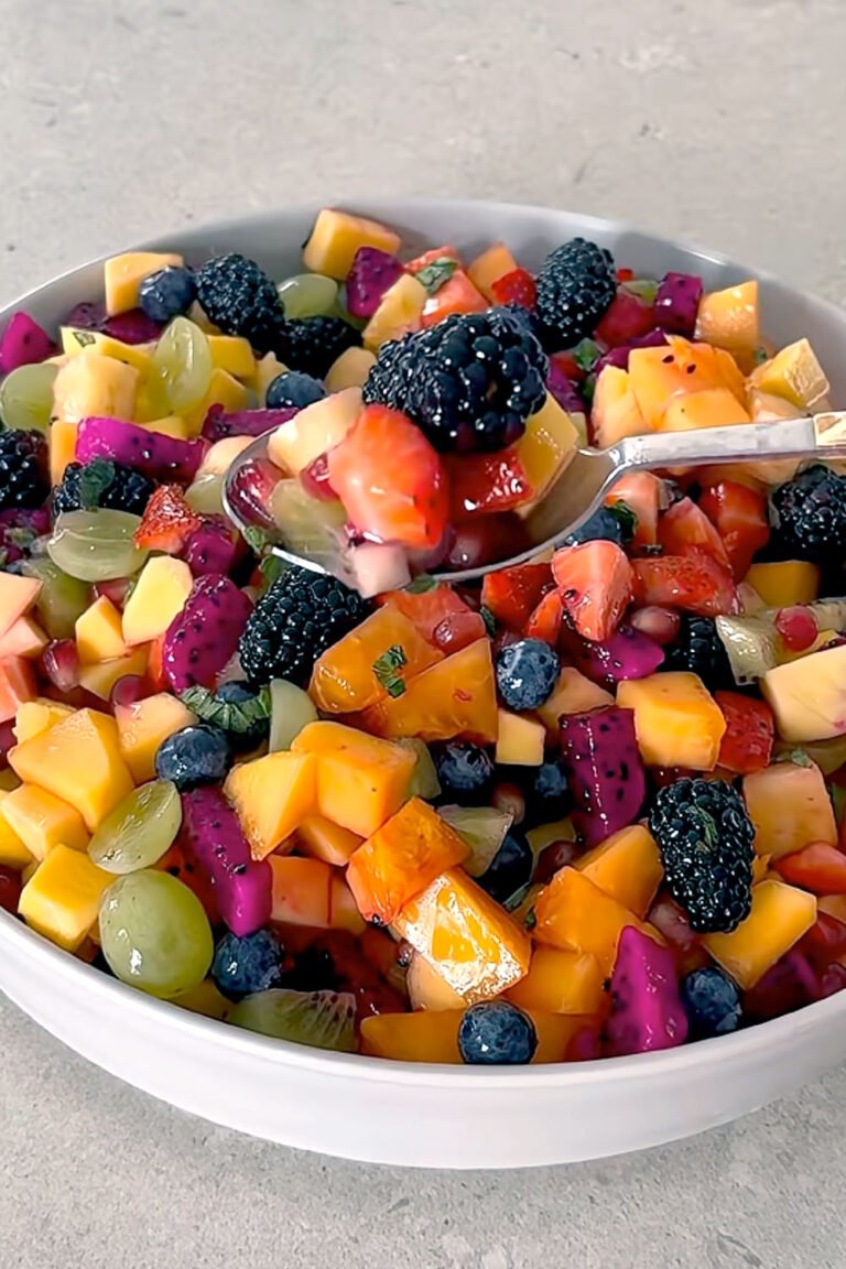 fruit salad with blackberries