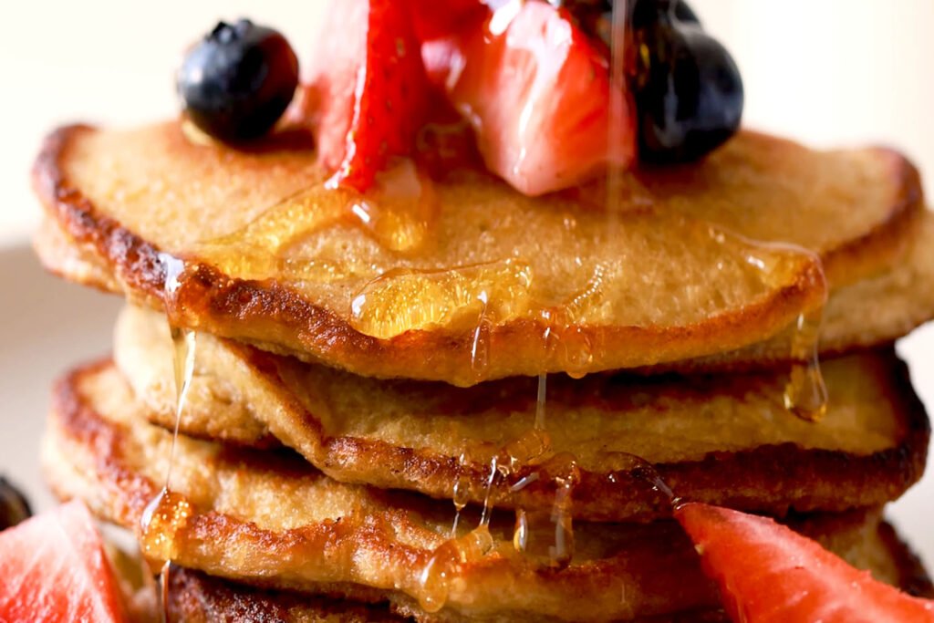 Fluffy Banana Oat Pancakes