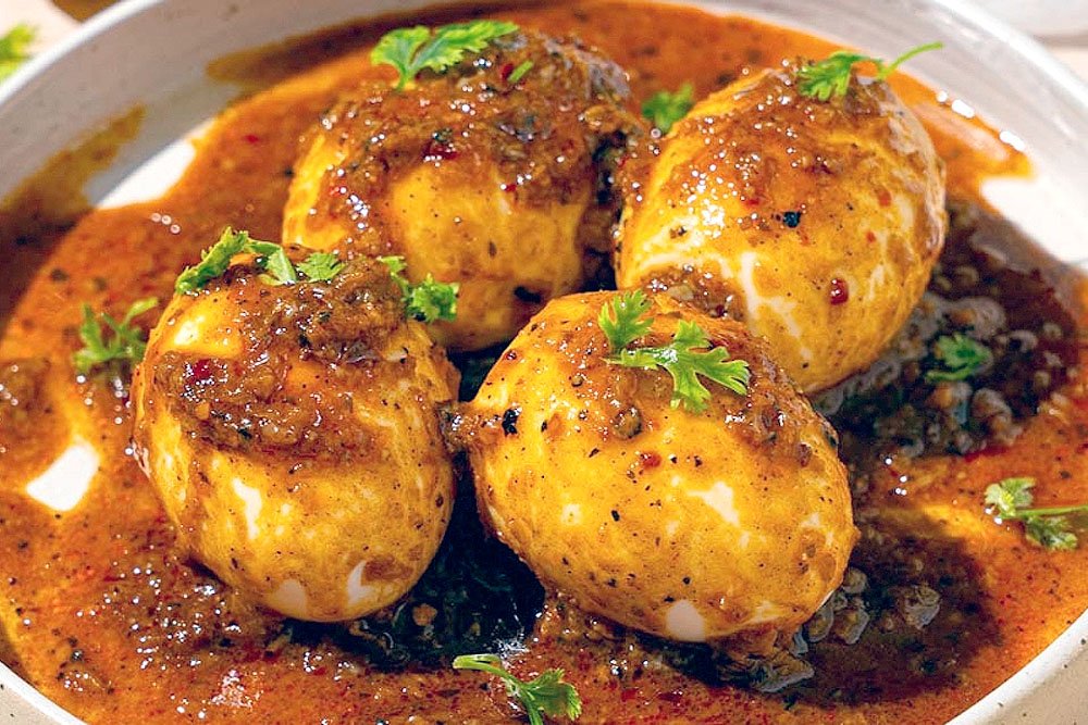 Hard Boiled Eggs with Chili Oil