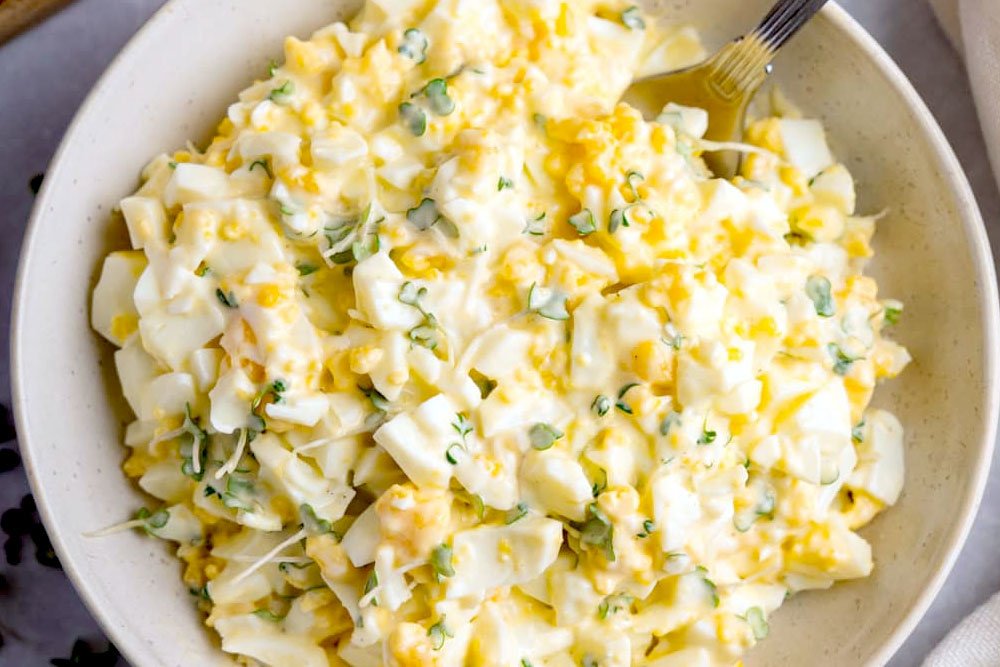 Homemade Mayonnaise Recipe with Hard Boiled Eggs