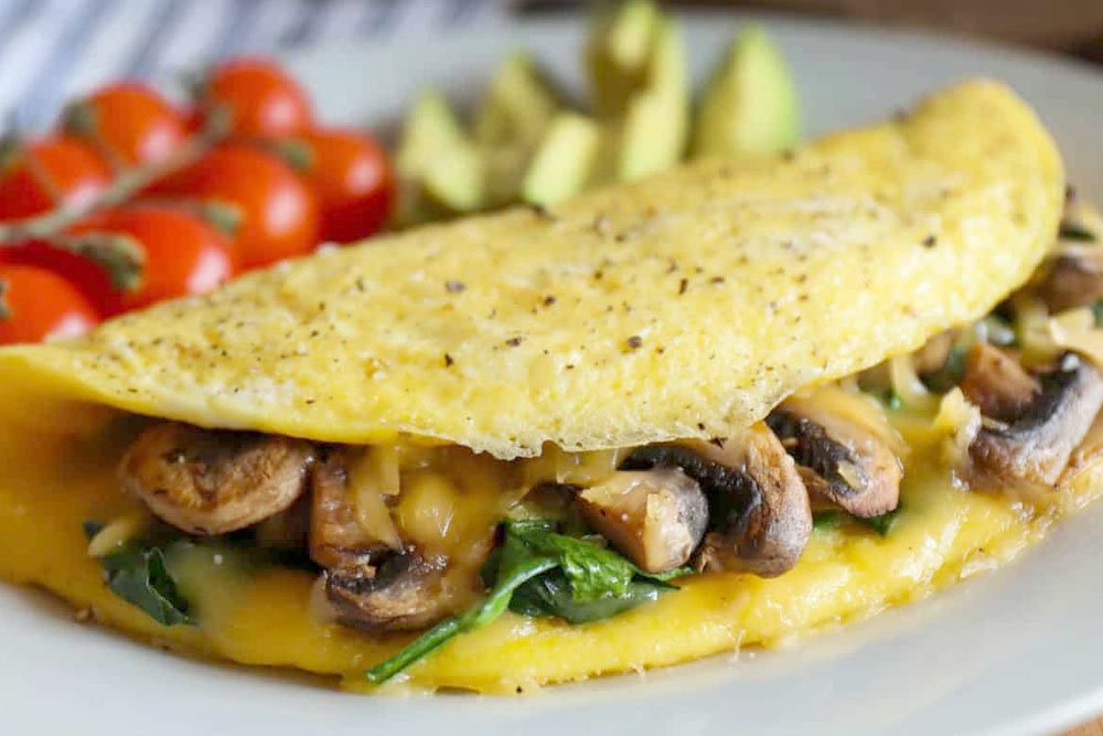 Mushroom Spanish Omelette