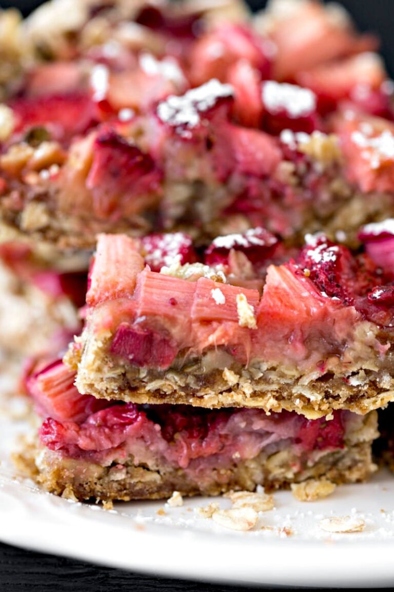 Amish Oatmeal Rhubarb Bars
