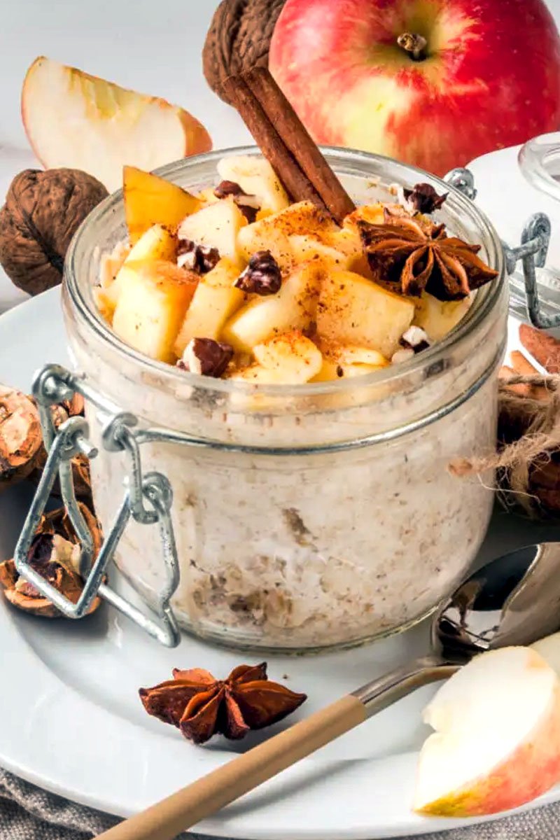 Apple Cinnamon Overnight Oats
