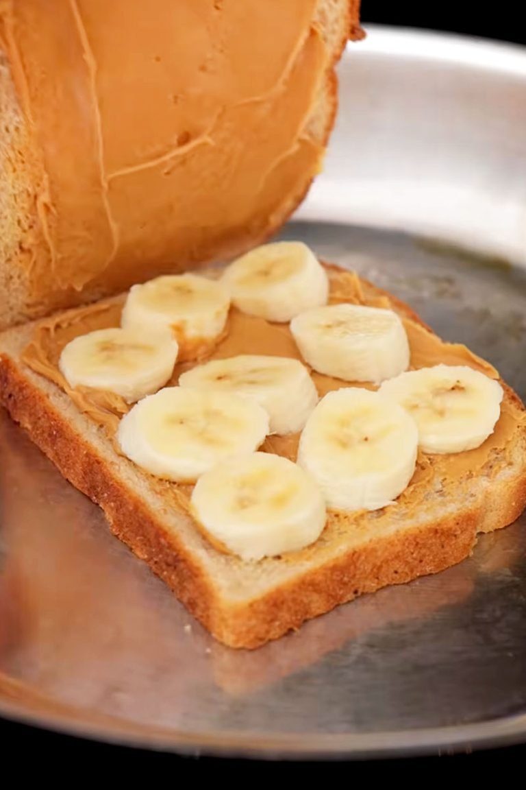 Banana and Peanut Butter Sandwich