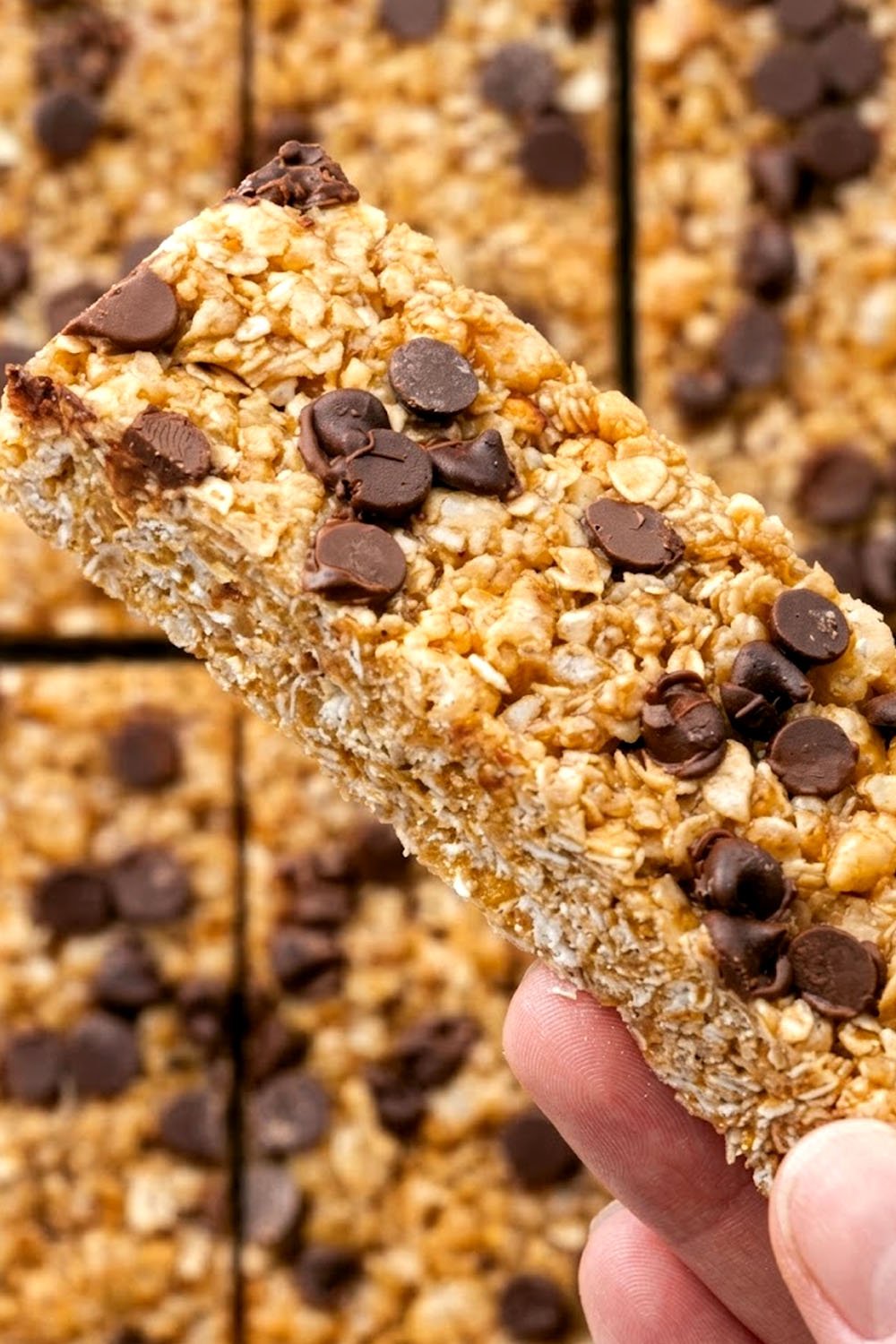 Easy No Bake Chocolate Chip Cereal Bar Recipe